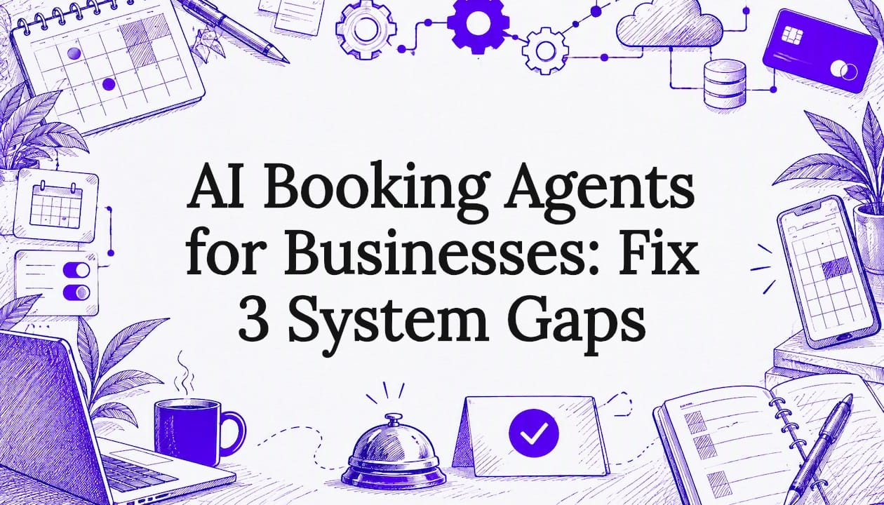 AI Booking Agents for Businesses: Fix 3 System Gaps