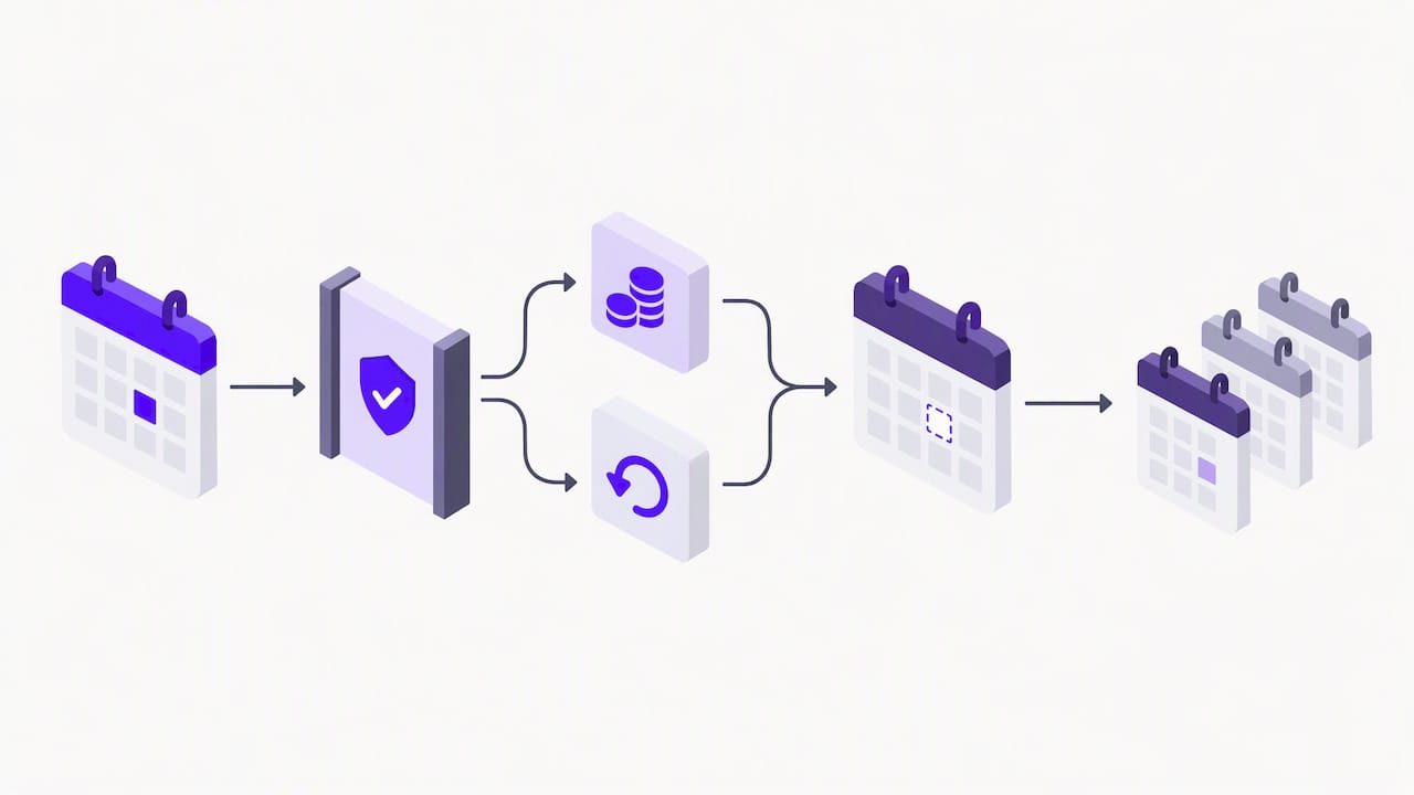 Cancellation steps release a slot to waitlist