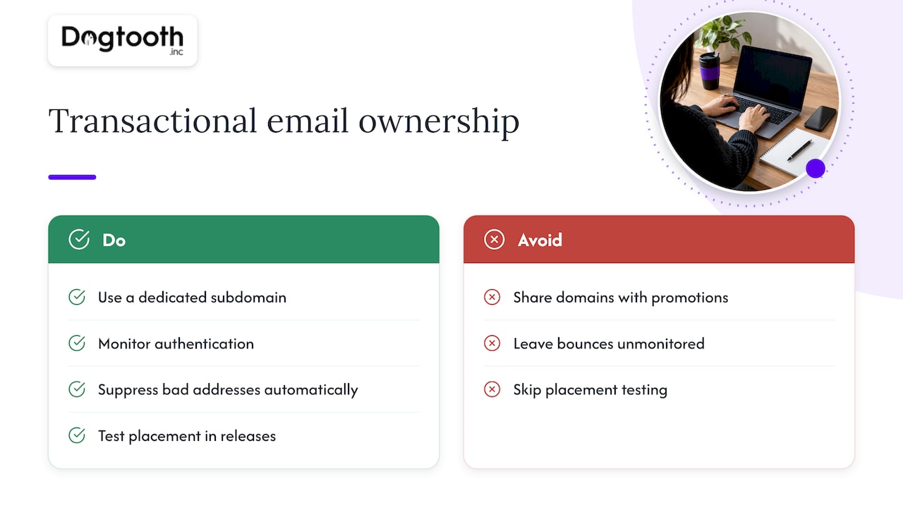 Our perspective: treat email as part of the product