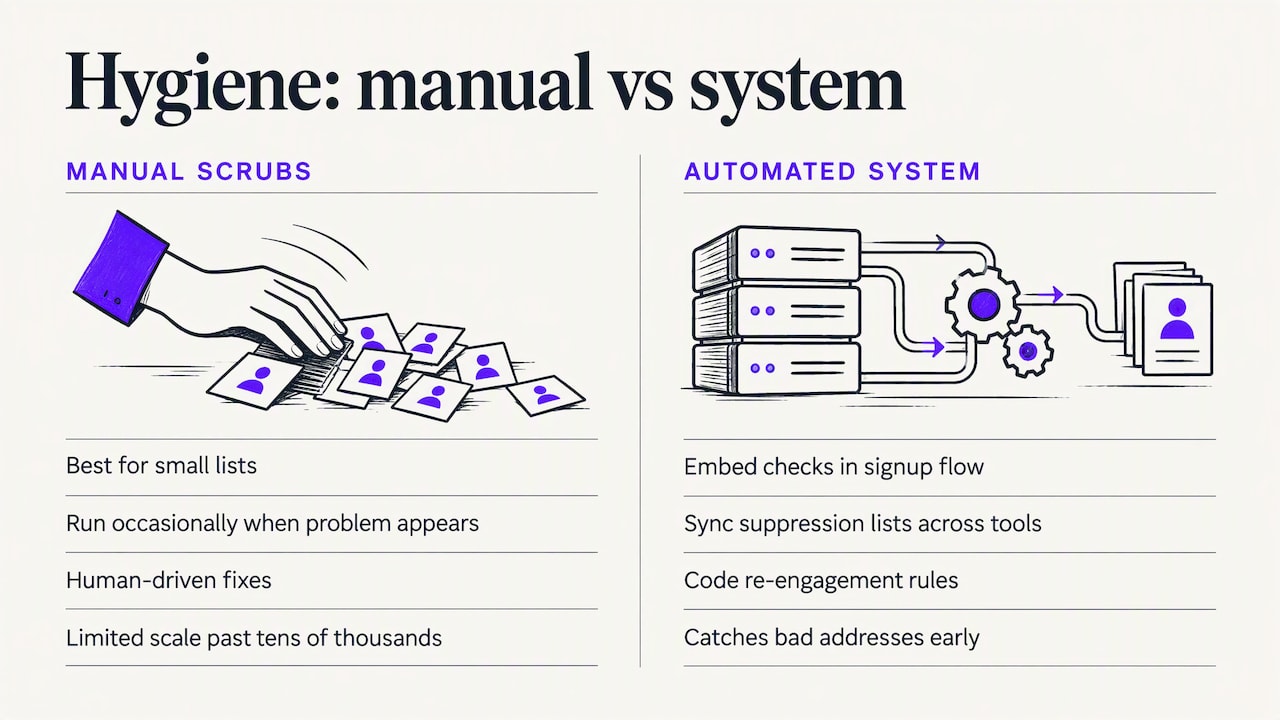 Treat hygiene as a system, not a chore — overview diagram
