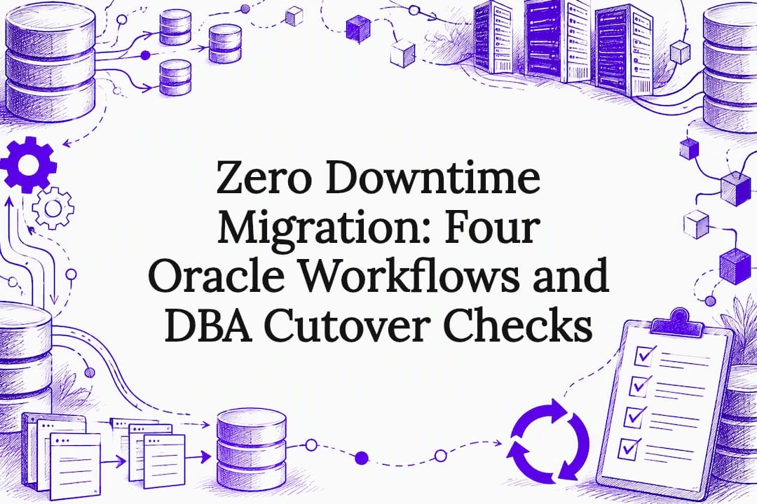 Zero Downtime Migration: Four Oracle Workflows and DBA Cutover Checks