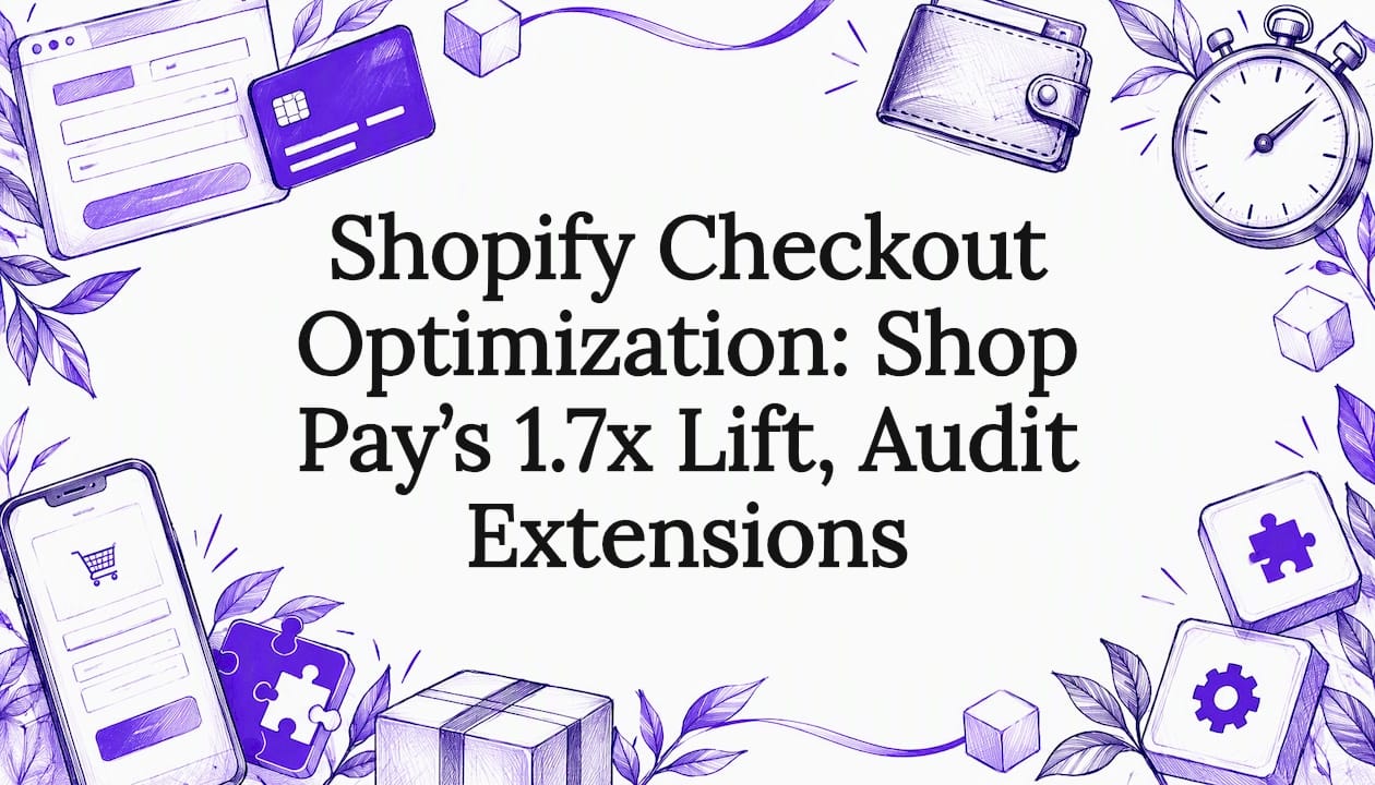 Shopify Checkout Optimization: Shop Pay’s 1.7x Lift, Audit Extensions